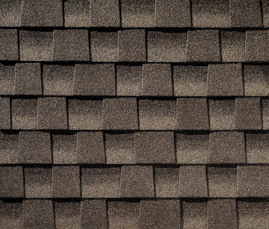 Brown shingles upclose